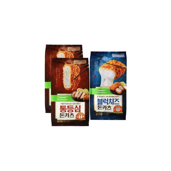 통등심 돈카츠 2개+블럭치즈 돈카츠 1개 